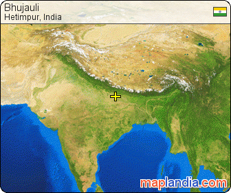 Bhujauli satellite map