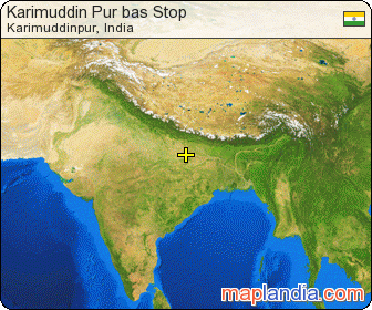 Karimuddin Pur bas Stop  satellite map