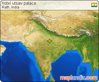 hotel utsav palace satellite map