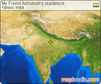 My Freind Ashutosh's residence satellite map