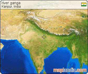 river ganga satellite map