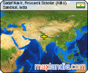 Sadaf Nasir, Research Scholar (AMU) satellite map