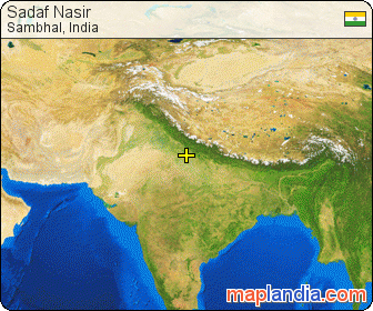 Sadaf Nasir satellite map