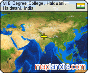 M B Degree College, Haldwani. satellite map