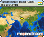 faisal's house, Bazar Kalan satellite map