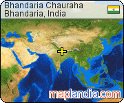 Bhandaria Chauraha satellite map