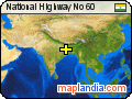 National Highway No 60 satellite map