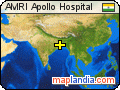 AMRI Apollo Hospital satellite map