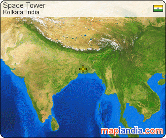 Space Tower satellite map