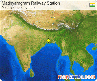 Madhyamgram Railway Station satellite map