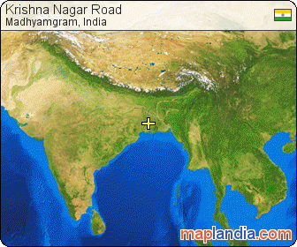 Krishna Nagar Road satellite map