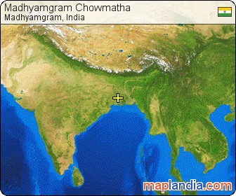 Madhyamgram Chowmatha satellite map