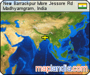 New Barrackpur More Jessore Rd satellite map