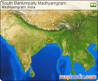 South Bankimpally Madhyamgram satellite map