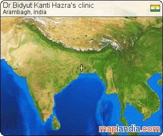 Dr Bidyut Kanti Hazra's clinic satellite map