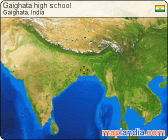 Gaighata high school satellite map