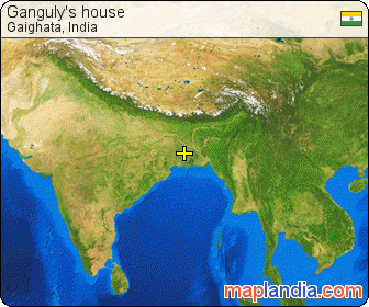 Ganguly's house satellite map