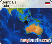 Bomb Bali satellite map