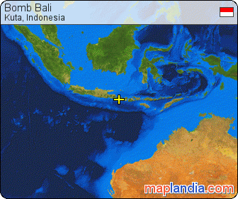Bomb Bali satellite map