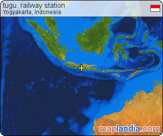 tugu, railway station satellite map