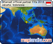 Alfamart official partner Fifa 2014 satellite map