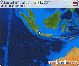 Alfamart official partner Fifa 2014 satellite map