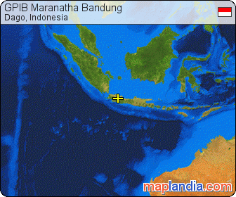 GPIB Maranatha Bandung satellite map