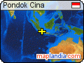 Pondok Cina satellite map