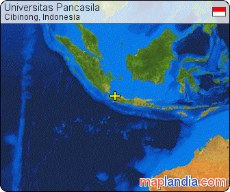 Universitas Pancasila satellite map