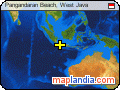 Pangandaran Beach, West Java satellite map