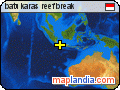 batu karas reef break  satellite map