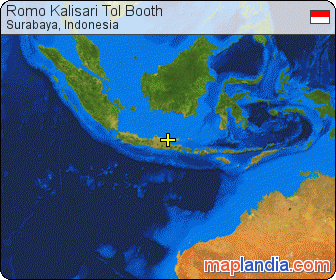 Romo Kalisari Tol Booth satellite map