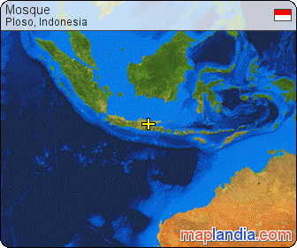 Mosque satellite map