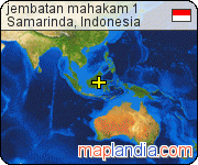 jembatan mahakam 1 satellite map