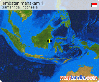 jembatan mahakam 1 satellite map