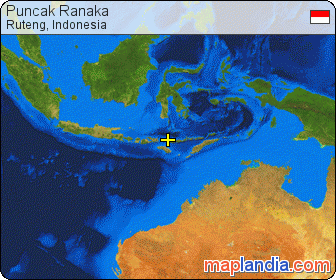 Puncak Ranaka satellite map