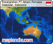 Pesangrahan PT Antam Pomalaa satellite map