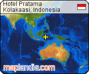 Hotel Pratama satellite map