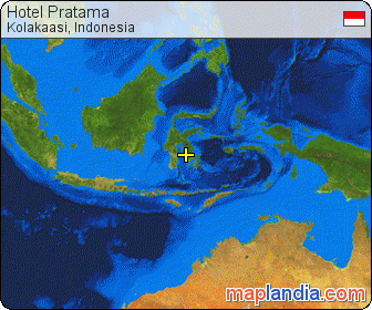 Hotel Pratama satellite map