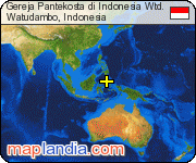 Gereja Pantekosta di Indonesia Wtd. satellite map