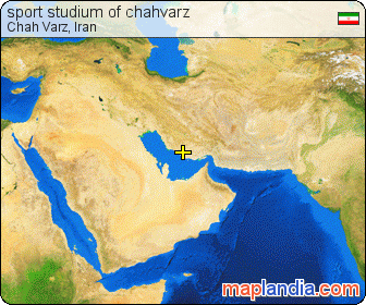 sport studium of chahvarz satellite map