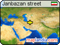 Janbazan street satellite map