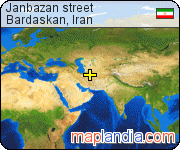 Janbazan street satellite map