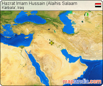 Hazrat Imam Hussain (Alaihis Salaam satellite map
