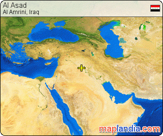 Al Asad satellite map