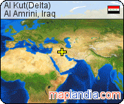 Al Kut(Delta) satellite map