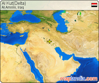 Al Kut(Delta) satellite map
