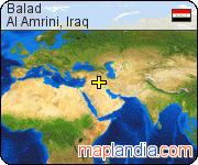Balad satellite map