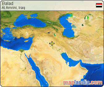 Balad satellite map