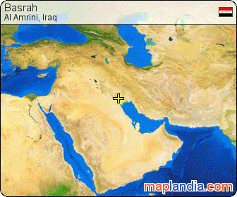 Basrah satellite map